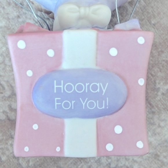Brand New Precious Moments “Hooray for You” Giftbox Girl & Birthday Cake Candle - Picture 9 of 16